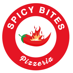 Spicy Bites Pizza and Grill logo.
